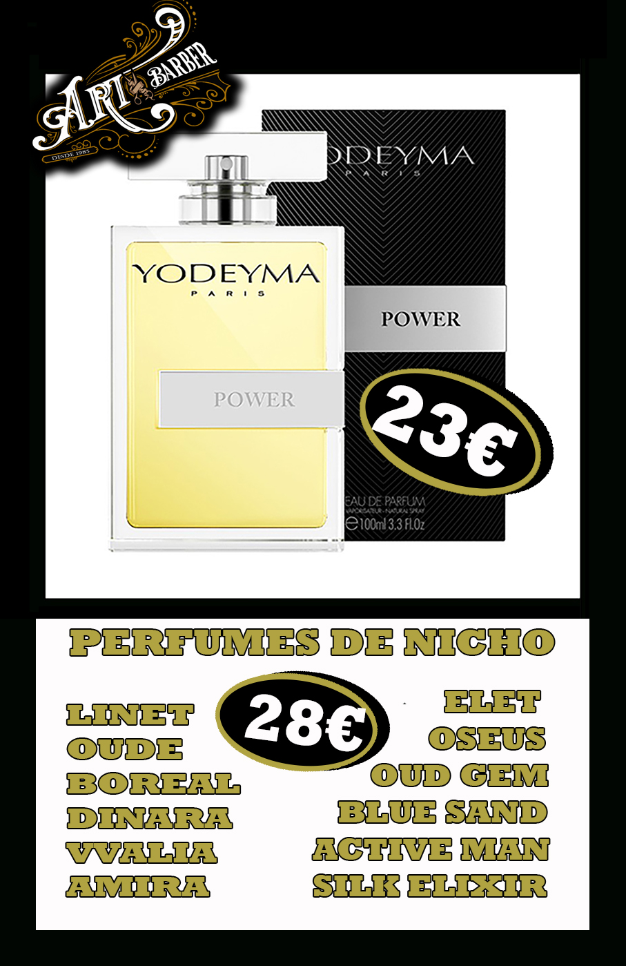 PERFUMES YODEYMA HOMBRE ARTURO GUTIERREZ PELUQUERIA BARBERIA MADRID